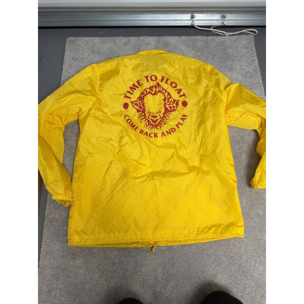 IT Chapter 2 Button Up Size XL TIME TO FLOAT COME BACK AND PLAY YELLOW PENNYWISE